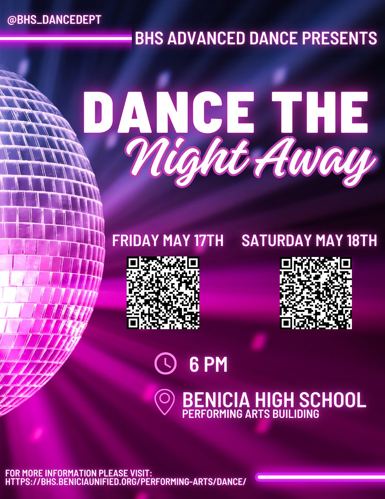 2023 BHS Adv. Dance Flyer Dance the Night Away